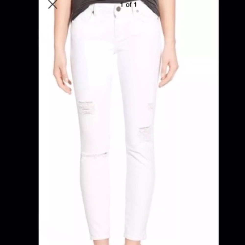 PAIGE White Distressed Women Jeans
